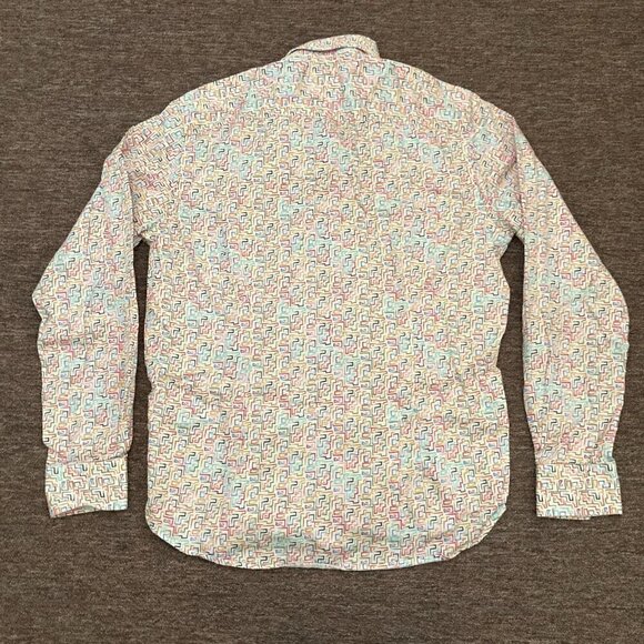 Robert Graham Shirt Men's Medium Danforth Sport Tailored Fit Button Up M - Picture 2 of 8